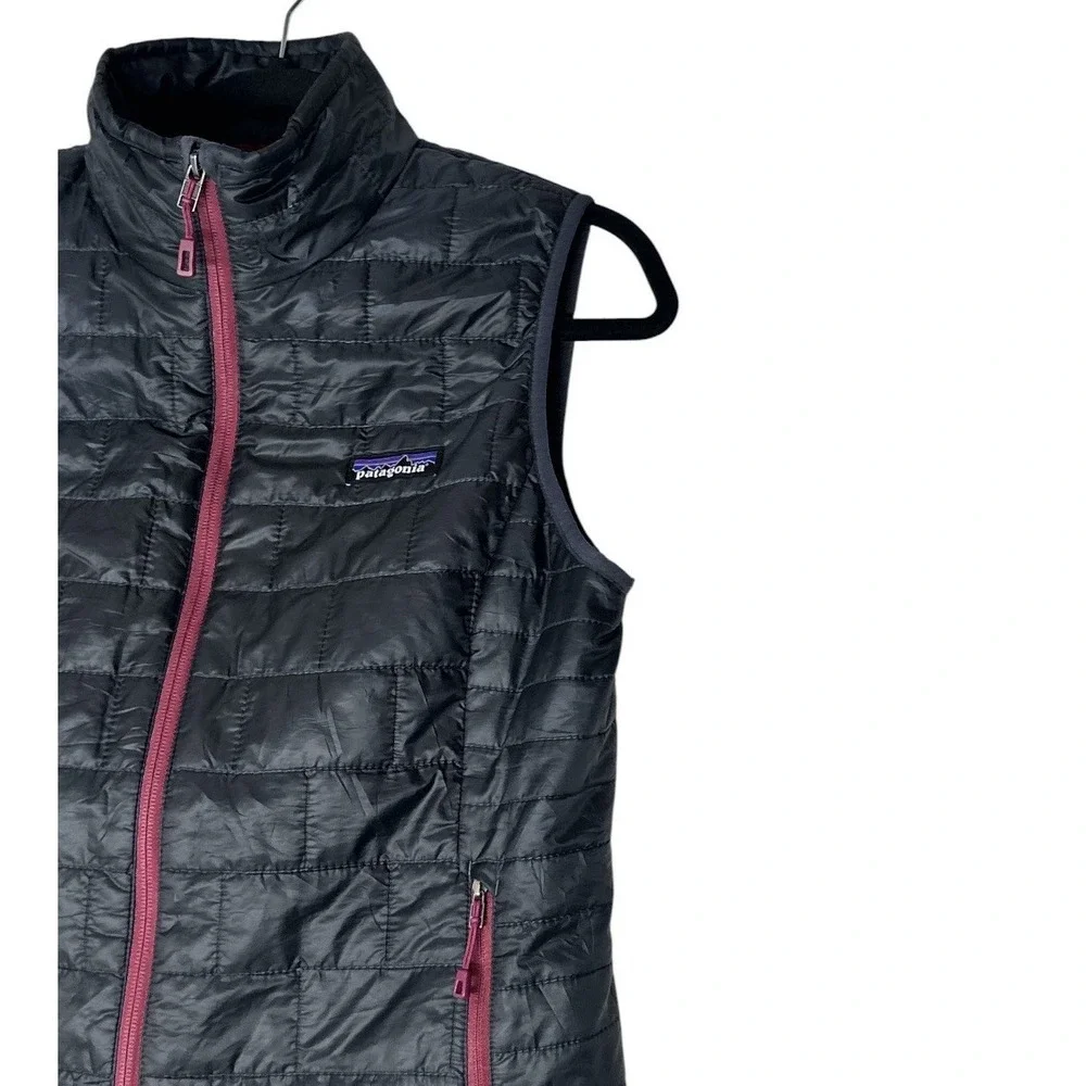 Patagonia Women's Small Nano Puff Vest Full Zip Primaloft Insulated Outdoors - Picture 6 of 8